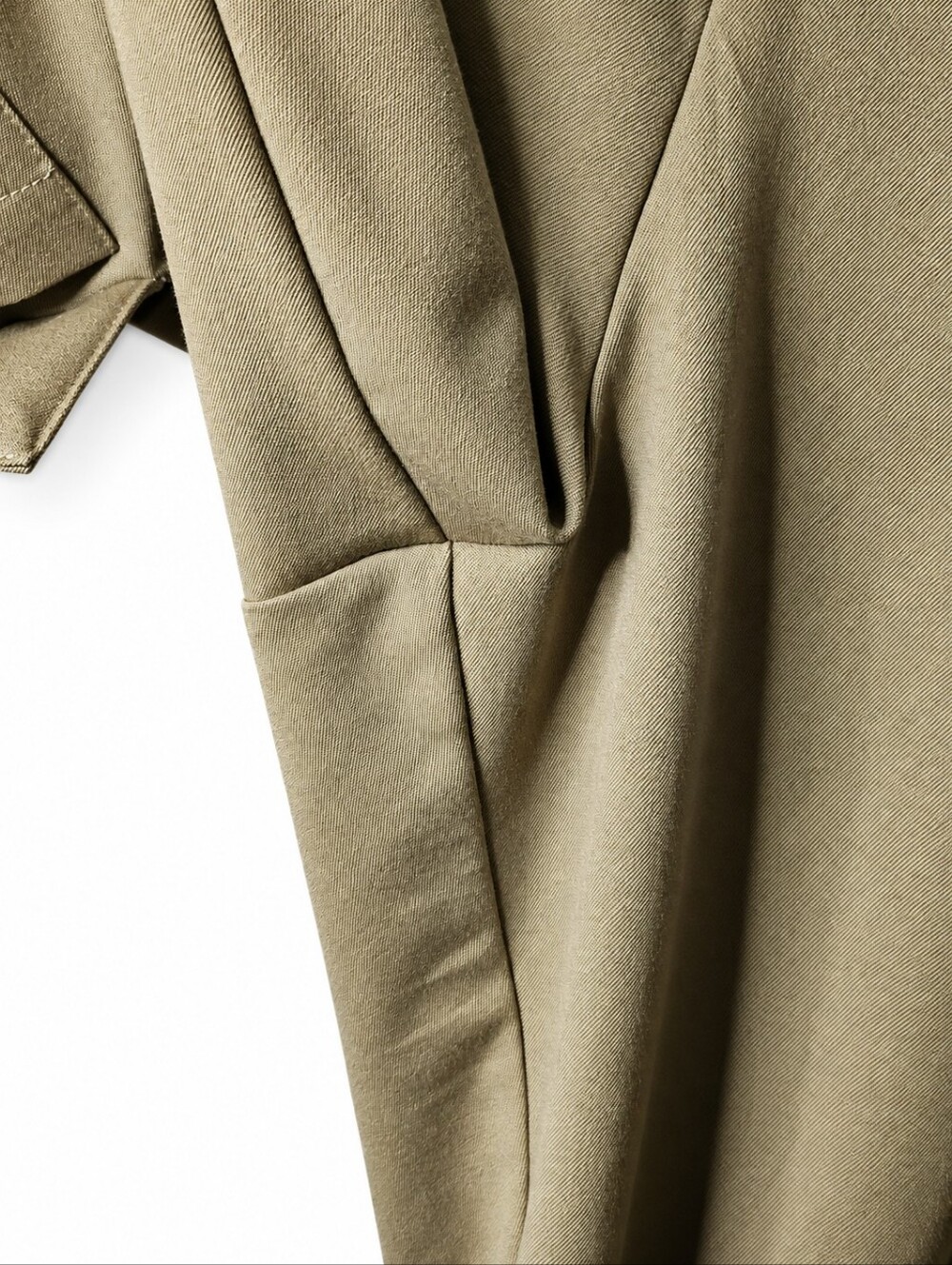 And Now This Women's Plus Size 2X Tan Wide Leg Cargo Pants Pleated Utility - Picture 6 of 15